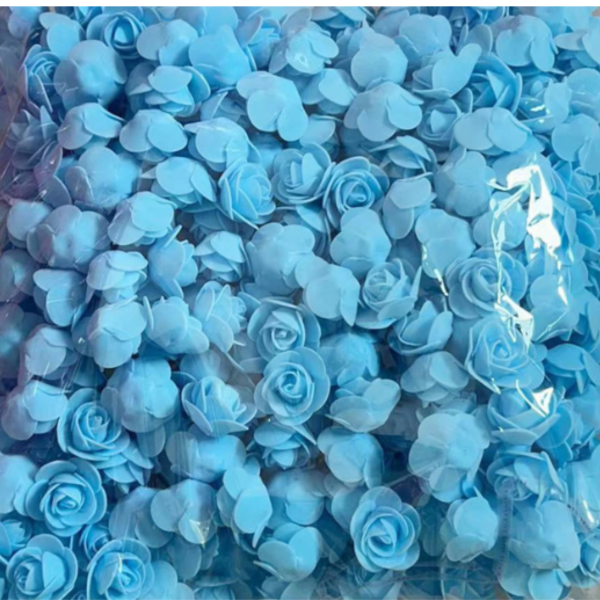 Artificial Roses Blue | Foam Roses 3.5 CM Pack 100 Artificial Roses Blue | Foam Roses 3.5 CM Pack 100